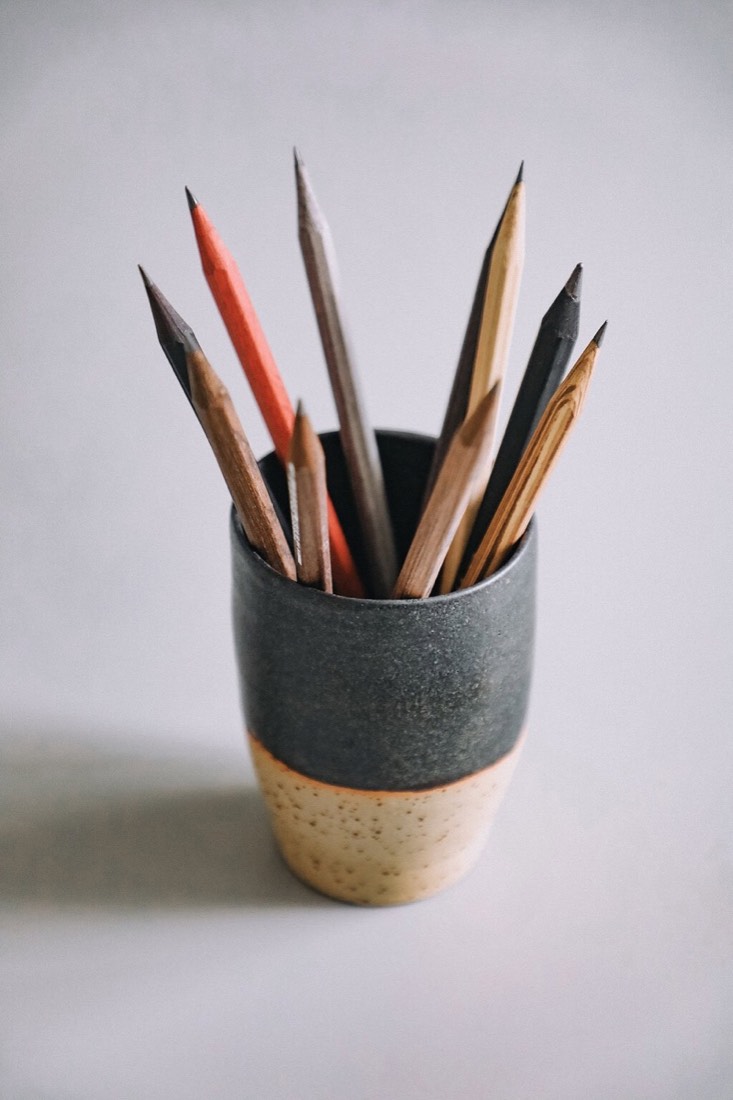 Ceramic pencil stand