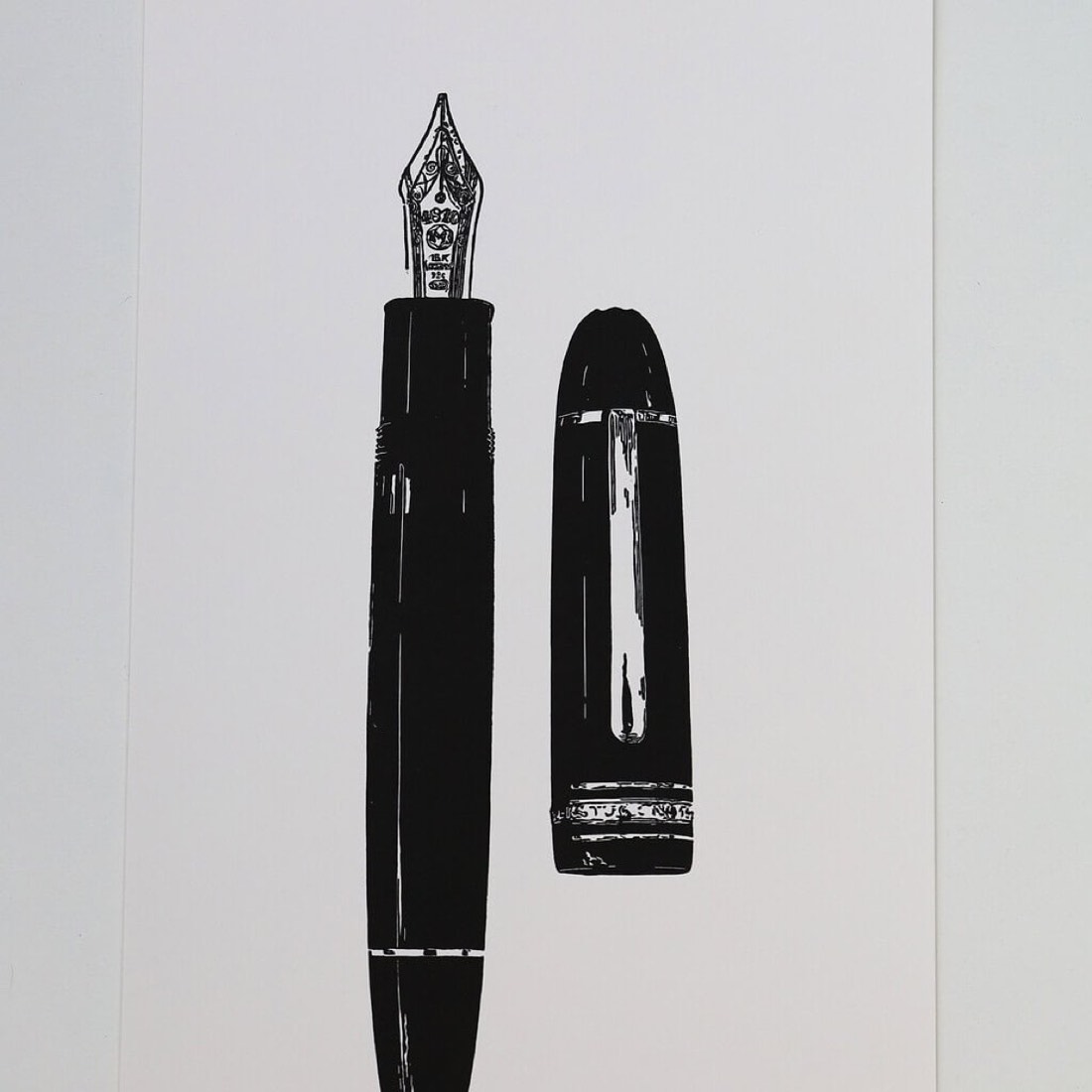 Linocut Full Montblanc Meisterstück 149