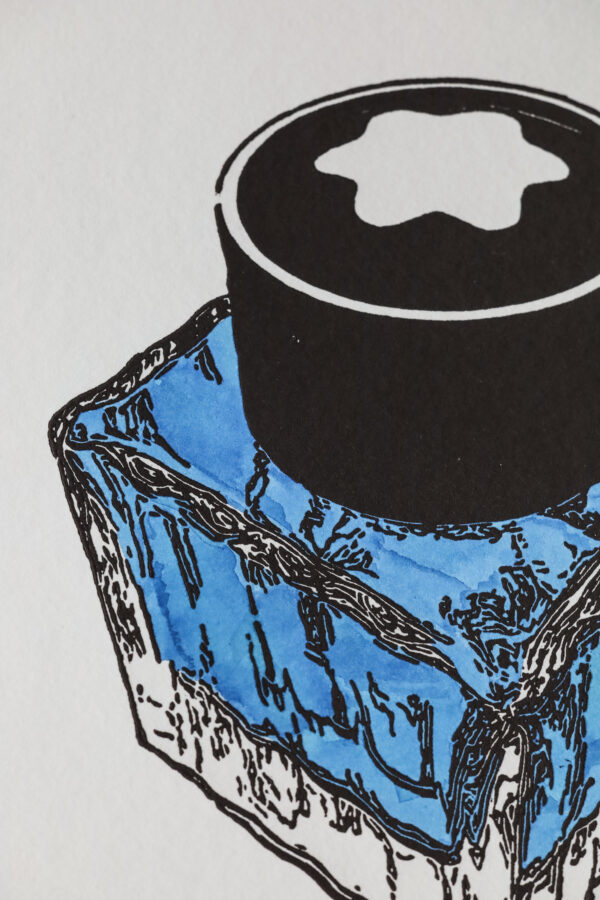 Linocut Montblanc Homer ink - Image 7
