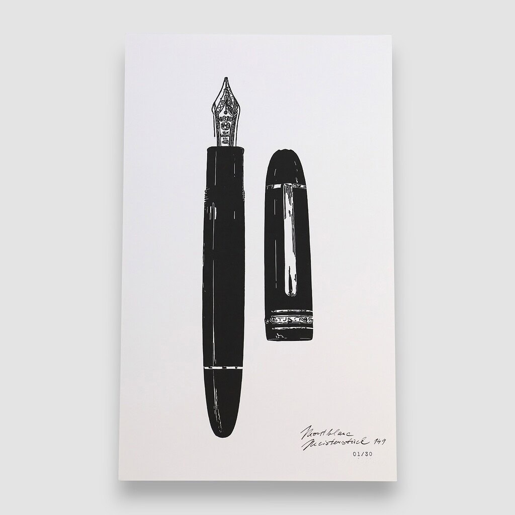 Linocut Full Montblanc Meisterstück 149 - Follow My Pen